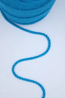 Firozi Turquoise 3-Ply Twisted Macrame Cord sample, design MT-E4C8C787, view 3