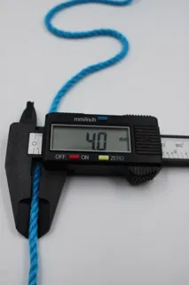 Firozi Turquoise 3-Ply Twisted Macrame Cord sample, design MT-E4C8C787, view 4