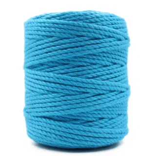 Firozi Turquoise 3-Ply Twisted Macrame Cord sample, design MT-E4C8C787, view 5