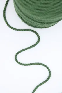 Green 3-Ply Twisted Macrame Cord sample, design MT-AE6BC346, view 3