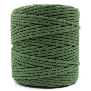Green 3-Ply Twisted Macrame Cord sample, design MT-AE6BC346, view 5