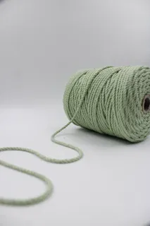 Laurel Green 3-Ply Twisted Macrame Cord sample, design MT-4AAF3B58, view 2