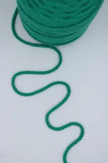 Leaf Green 3-Ply Twisted Macrame Cord sample, design MT-DC2FB4D8, view 3
