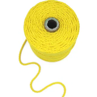 Lemon Yellow 3-Ply Twisted Macrame Cord sample, design MT-BE79F66C, view 7