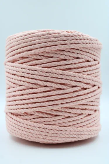 Light Peach 3-Ply Twisted Macrame Cord
