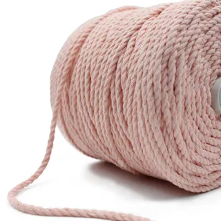 Light Peach 3-Ply Twisted Macrame Cord sample, design MT-41347C06, view 6