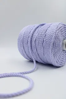 Light Purple 3-Ply Twisted Macrame Cord sample, design MT-8B22E910, view 2