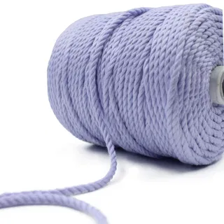 Light Purple 3-Ply Twisted Macrame Cord sample, design MT-8B22E910, view 6