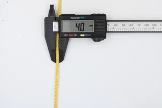 Butter Yellow 3-Ply Twisted Macrame Cord sample, design MT-98077B8A, view 4