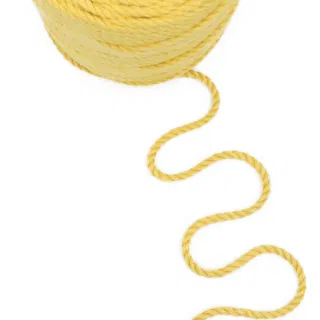 Butter Yellow 3-Ply Twisted Macrame Cord sample, design MT-98077B8A, view 7