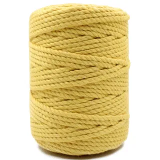 Butter Yellow 3-Ply Twisted Macrame Cord sample, design MT-98077B8A, view 8