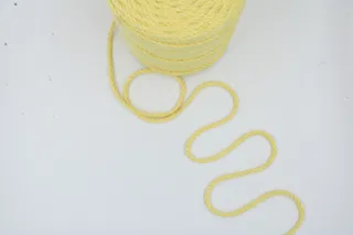 Cream Yellow 3-Ply Twisted Macrame Cord sample, design MT-DCF0E89A, view 3