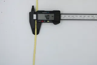 Cream Yellow 3-Ply Twisted Macrame Cord sample, design MT-DCF0E89A, view 4
