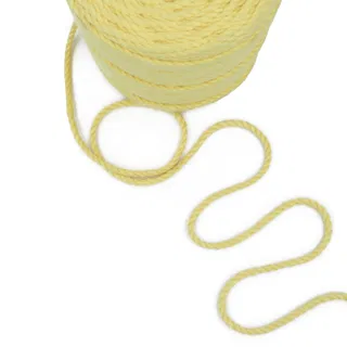 Cream Yellow 3-Ply Twisted Macrame Cord sample, design MT-DCF0E89A, view 7