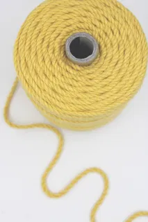Mustard Yellow 3-Ply Twisted Macrame Cord sample, design MT-CBC3211D, view 3