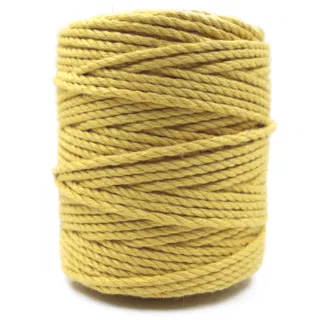 Mustard Yellow 3-Ply Twisted Macrame Cord sample, design MT-CBC3211D, view 5
