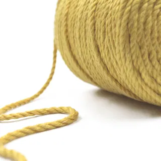 Mustard Yellow 3-Ply Twisted Macrame Cord sample, design MT-CBC3211D, view 6