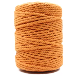 Mango Yellow 3-Ply Twisted Macrame Cord sample, design MT-26052604, view 9