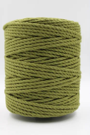 Mehandi Green 3-Ply Twisted Macrame Cord