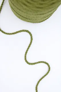 Mehandi Green 3-Ply Twisted Macrame Cord sample, design MT-39236A4E, view 3