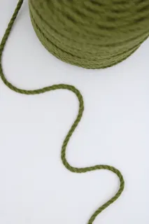 Mehandi Green 3-Ply Twisted Macrame Cord sample, design MT-39236A4E, view 4