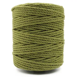 Mehandi Green 3-Ply Twisted Macrame Cord sample, design MT-39236A4E, view 6