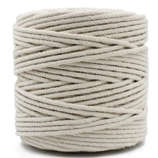 Off White 3-Ply Twisted Macrame Cord, Wide Spool sample, design MT-41612226, view 4