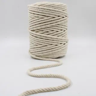 Off White 3-Ply Twisted Macrame Cord, Wide Spool sample, design MT-41612226, view 7