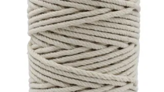 Off White 3-Ply Twisted Macrame Cord, Wide Spool sample, design MT-41612226, view 10