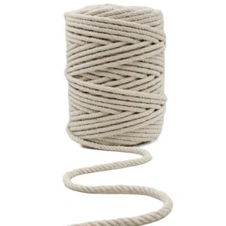 Off White 3-Ply Twisted Macrame Cord, Wide Spool sample, design MT-41612226, view 11