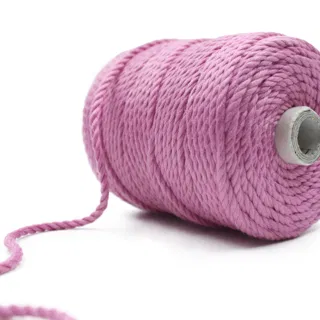 Onion Pink 3-Ply Twisted Macrame Cord sample, design MT-3494F9A1, view 6