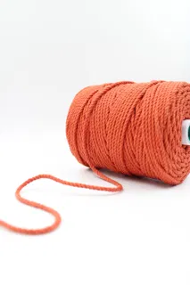 Orange 3-Ply Twisted Macrame Cord sample, design MT-1B20A3EA, view 2