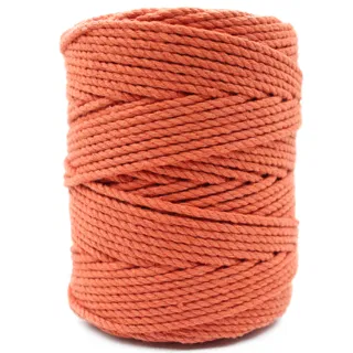 Orange 3-Ply Twisted Macrame Cord sample, design MT-1B20A3EA, view 5
