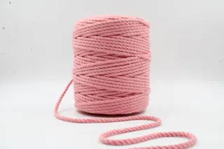 Peach Pink 3-Ply Twisted Macrame Cord sample, design MT-4A01608F, view 2