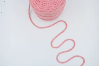 Peach Pink 3-Ply Twisted Macrame Cord sample, design MT-4A01608F, view 3