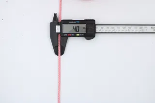 Peach Pink 3-Ply Twisted Macrame Cord sample, design MT-4A01608F, view 4