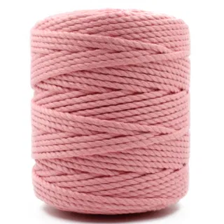 Peach Pink 3-Ply Twisted Macrame Cord sample, design MT-4A01608F, view 5