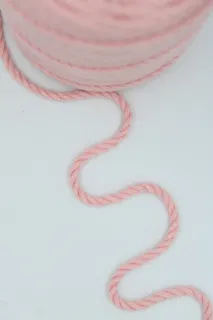 Powder Pink 3-Ply Twisted Macrame Cord sample, design MT-8B985E30, view 3