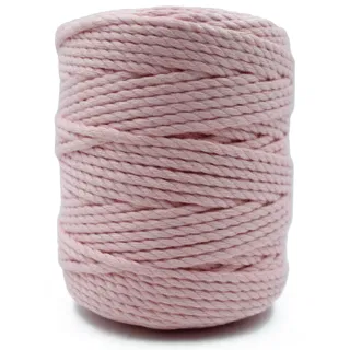 Powder Pink 3-Ply Twisted Macrame Cord sample, design MT-8B985E30, view 5