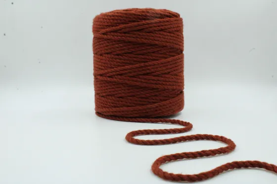 Rust 3-Ply Twisted Macrame Cord