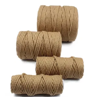 Camel Brown 3-Ply Twisted Macrame Cord, Set of 4 Spools sample, design MT-C0E4A6D7, view 5