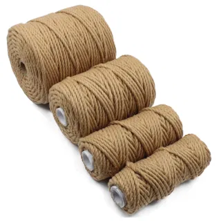 Camel Brown 3-Ply Twisted Macrame Cord, Set of 4 Spools sample, design MT-C0E4A6D7, view 6