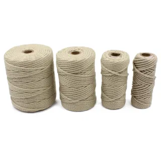 Light Brown 3-Ply Twisted Macrame Cord, Set of 4 Spools sample, design MT-BF4699C1, view 6