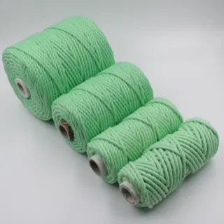 Mint Green 3-Ply Twisted Macrame Cord, Set of 4 Spools sample, design MT-B5DEA8DE, view 3