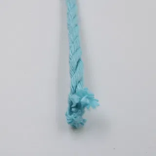 Sky Blue 3-Ply Twisted Macrame Cord, Pale Aqua sample, design MT-EF5FA692, view 2