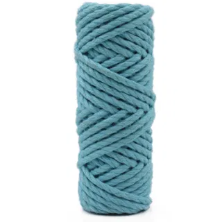 Sky Blue 3-Ply Twisted Macrame Cord, Pale Aqua sample, design MT-EF5FA692, view 4