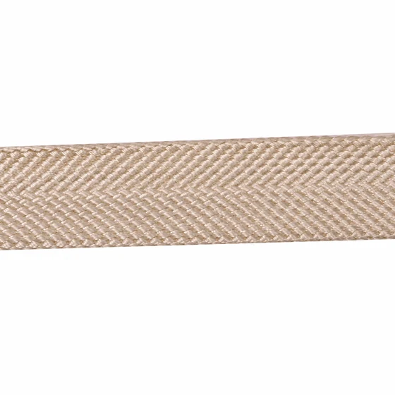 12 mm Beige and Sand Chevron Flat Trim — Weave macro