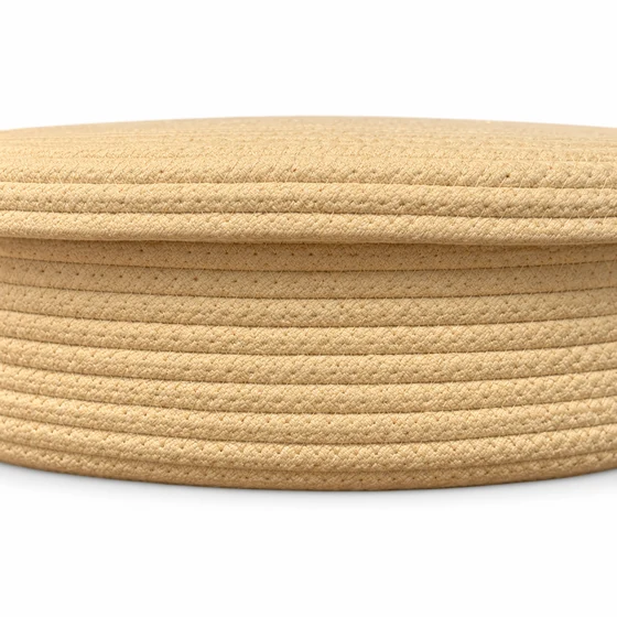 Rectangular Jute and Polycotton Tissue Box Holder, 7 Designs — Rope detail