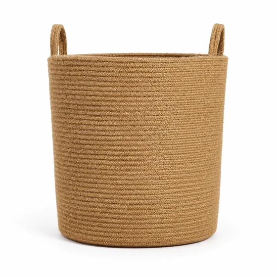 Foldable Cotton Rope Basket in Small, Medium and Large — Large front