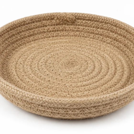 Jute Plant Saucers, Set of 6, 4 to 12 Inch — Interior detail
